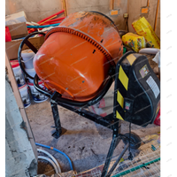 2-in-1 Electric Concrete Mixer 1100W/850W – Horizontal & Vertical Drum-Type Cement Mixer for Mortar & Construction Use