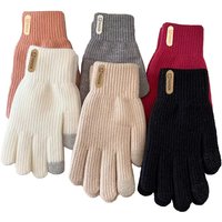 AliExpress NONE Gloves for women in winter, thickened cotton for warmth, yarn for cycling in autumn and winter, men and women for winter insulat