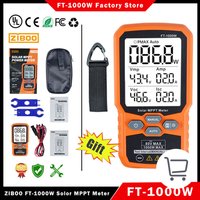 ZIBOO Solar MPPT Meter Photovoltaik Multimeter, PV Modul FT-1000W MAX Power Tester, Offene Stromversorgung Spannung Kurzschluss Strom