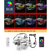 for 2022, 2023 BMW X3 X3M G01, G08 X4 X4M G02 F97 F98 RGB LCI Blue, Red, Yellow, Daytime Running Lights, DRL LED Module