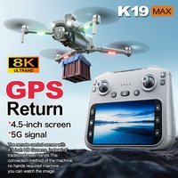 Drone GPS K19 MAX 2026 avec fonction de largage aérien, retour automatique, écran 5G, évitement d'obstacles, caméra professionnelle FPV
