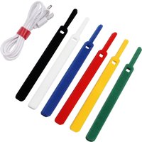 10-30Pcs Reusable Fastening Cable Ties Adjustable Cord Ties,Nylon Cable Management Straps Hook Loop Cord Organizer Wire Ties