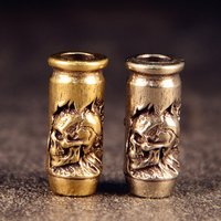 Skull Cross Bullet Knife Drop Brass Knife Beads EDC DIY Paracord Woven Bracelets Lanyard Pendants Accessories Fidget Toys