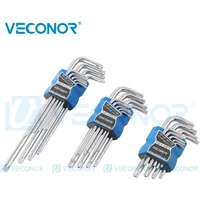 Durable Metric Short Long Arm Torx Chrome Vanadium Key Set Star Wrench Hand Tool Screwdriver T10 T15 T20 T25 T27 T30 T40 T45 T50