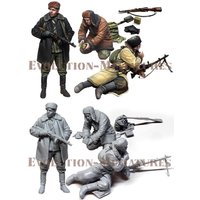 1/35 resin soldier model GK Soviet guerrillas Unassembled and unpainted DIY kit 670