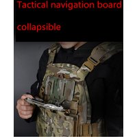 Tactical MOLLE Folding Navigation Board Tactical Airsoft Hunting Vest Chest Mobile Phone Holder Map Admin Panel iPhone Pouch