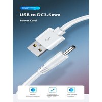 Round Hole Desk Lamp Charging Cable Round Head Universal Usb To Dc3.5Mm Power Data Cable Sound Small Fan Flashlight