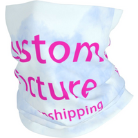 AliExpress NONE Custom Personalized Custom Photo Logo Neck Gaiter Women Men UV Protection Winter Customized DIY Print Bandana Scarf for Cycling