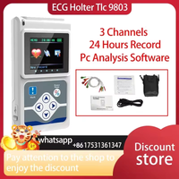 Genuine CONTEC 9803 3 Channels ECG Holter, EKG Holter, Dynamic ECG Monitor System, 24 hours ECG Recorder TLC9803