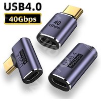USB4.0 40Gbps OTG Adapter Thunderbolt3 8K@60Hz 100W 5A USB C to Type C Fast Charging Converter USB C Data Adapter For Macbook
