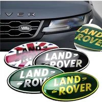 1PC Car Front Radiateor Emblem Badge Sticker Decal Car Accessories For Land Rover Freelander Range Rover Velar Sport Discovery 2