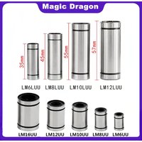 10pcs LM8UU LM3UU LM5UU LM6UU LM10UU LM12UU LM16UU Linear Bushing 8mm CNC Linear Bearings for Rods Liner Rail Linear Shaft Parts