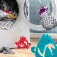 8Pcs/Set Halloween Monster Sock Clips Cartoon Dinosaur Laundry Sock Locks Sock Organizers Sorters Locks Sock Holder Color Random