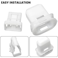 2 Pcs Rear Seat Cushion Seat Fixing Grommet Clip White Nylon For Toyota 72693 12080 Rear Seat Retention Cards