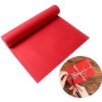 LosFT-Papier cadeau d'art kraft rouge, emballage rond, peinture artisanale, feuille de papier, carton coloré, matériel d'emballage de fleurs