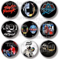 44MM Daft Punk Random Access Memories Album Cover Pin Soft Button Pin Jewelry Creative Badge Brooch Hat Bag Backpack Decoration