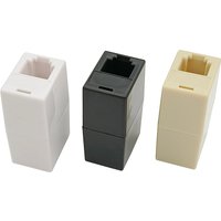 5PCS RJ12 Splitter 6P6C Coupler 1 Way RJ11 Telephone Cable Adapter Black White Yellow Suitable For Telephone