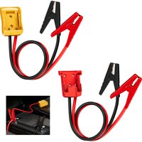 Jumper Cables Clamps Compatible with D.ewalt Mi 20V Battery Jump Starter 1.8M 12AWG Silicone Wire Car Battery Jumper Cable