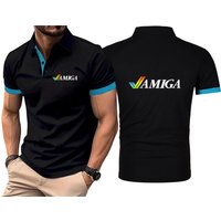 Commodore Amiga Printing 2025 Men's New Summer Fashion Polo Shirts Comfort Short Sleeves Harajuku Casual Sport Top