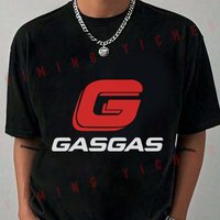 Motorcycles GasGas Moto Motorbike T-shirt Casual Mens Summer Fashion Short Sleeve Round Neck Fashion Sportswear Top Tee 2026