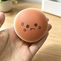 Kawaii Gradient Bread Squishy Squeeze Toys Soft Angry Face Bun Squishy Fidget Toy Anti Stress Relief Ball for Adult Gift