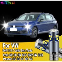 2Pcs T10 Car LED Bulbs For VW Golf 4 5 6 7 Jetta Bora Vento Polo 6R 6C 6N 6N1 6N2 9N 9N3 Passat B5 B6 B7 B8 CC Clearance Lights