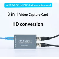 3 in 1 AHD To USB 2.0 Video Capture Card 1080P HD 30fps Capture Card Video Record TVI CVI Video Card Support Loop Out
