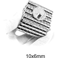 10x6 mm Thin Magnet Strong 10mm X 6mm For Home Refrigerators, Offices DIY 10x6mm Powerful Magnetic Round Magnet 10*6 mm