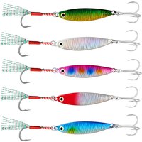 TAIYU 5-Pack 15g Lure Iron Plate Floating Iron Plate Bass Killer Fishing Full Water Layer Bait Iron Plate Set