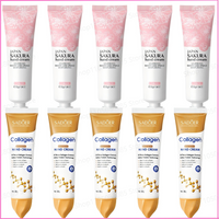 5pcs Sakura/Collagen Hand Cream Hydrating Moisturizing Cherry Blossom Essential Oil Deep Repairing Smoothing Hand Care Cream