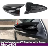 1 pair Rear View Side Case Trim Sport Style Car Rearview Mirror Cap for VW JETTA MK6 Volkswagen Passat B7 Scirocco Beetle CC Eos