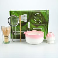 5pcs Matcha Bowl Set -Matcha Bowl, Matcha Whisk (Chasen), Whisk Holder, Sifter, Tea Scoop, Perfect Matcha Starter Kit for Matcha