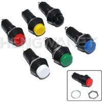 1PC PBS-11A PBS-11B 12mm self-locking Self-Recovery Plastic Push Button Switch momentary 3A 250V AC 2PIN 6Color