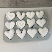 Heart Silicone Molds Casting Mold Heart Food Safe Cake Molds Candle Making Casting Mould Concrete Jesmonite Resin Moulds