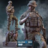 1/24 Scale Resin Diagram Assembled Model Kit Captain Price Special Forces Officer Miniature Toy Unassembled and Unpainted
