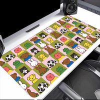 Cartoon Cute M-Miffy rabbit Moon Mouse Pad Large Desk Mat Keyboard Ergonomic Office Rubber PC Non-slip Anti-fray Home Custom