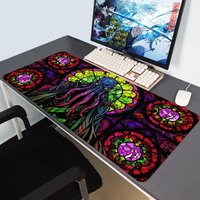 Cthulhu Stained Rubber Extended Gaming Mouse Pad, XXL Desk Mat with Stitched Edges, 2mm/3mm Thick HYBXAXC Mouse Pad 90x40 XXL