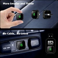 2-in-1 Wireless CarPlay Adapter Plug & Play Converts Wired To Wireless CarPlay Adapter USB Dongle for Factory Wired Cars
