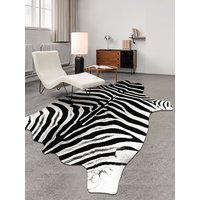 Carpets for Living Room Irregular Faux Cowhide Light Luxury Lounge Rug Thicker Bedroom Decor Anti-slip Mat Home Plush Carpet