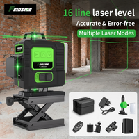 FEIDSIDE 16/12Line Green Laser Level 360° Auto Self-Leveling Ultra-Bright 3D Beam for All Indoor & Outdoor Construction Projects