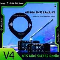 AMNVOLT V4 ATS MINI SI4732 Allband-DSP-Radio FM/AM/SSB/LSB/USB-Empfänger mit integriertem Hi-Z-Kopfhörerverstärker Original