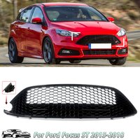 Für Ford Focus ST 2015-2018 Frontstoßstangengrill Honeycomb Mesh Grill Glanzschwarz