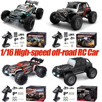 1:16 Professional Remote Control Cars 70KM/H Or 50KM/H 4WD RC Car With LED High Speed Drift Monster 4x4 Truck for Kids vs Wltoys