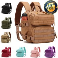 New Camping Hiking Backpack Tactical Molle 900D Men&Women School Bag Outdoor Gym Ruckdack Shoulder Pack with Dual Cup Holder