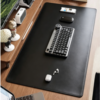 Balck MousePad Portable Mouse Pad large Gaming Lock edge Waterproof Non-Slip PU Suede Desk Mat Computer Keyboard Desk Pad Mats
