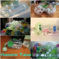 Hamster Plastic Tube DIY External Bathroom Maze Tunnel Small Pet Toy 5.5CM For Golden Hamsters Suitable Household Pet Supplies