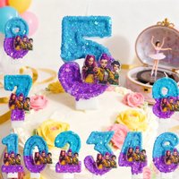 New 0-9 Number Birthday Candles Original Two Color Gradual Change Anime Style Birthday Cake Digital Party Candle Decoration