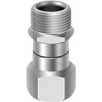 M22-14mm/15mm High Pressure Washer Anti Twist Connector Joint 360 Degree Kink Free Swivel Adaptor 5000 PSI