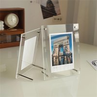 Transparent Picture Frame 6-Inch Wall-Mounted Ins Postcard Photo Frame Poster Display Stand 7-inch Acrylic Photo Frame Table