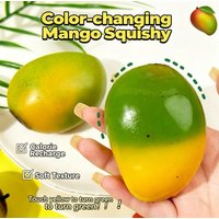 Novelty Creative Color Changing Mango Squishy Toy, Cute Decompression Toy for Birthday Party Favor Gifts